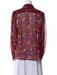 Diane von Furstenberg Silk Printed Button-Up Top