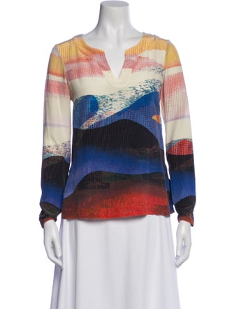 Diane von Furstenberg Silk Printed Blouse