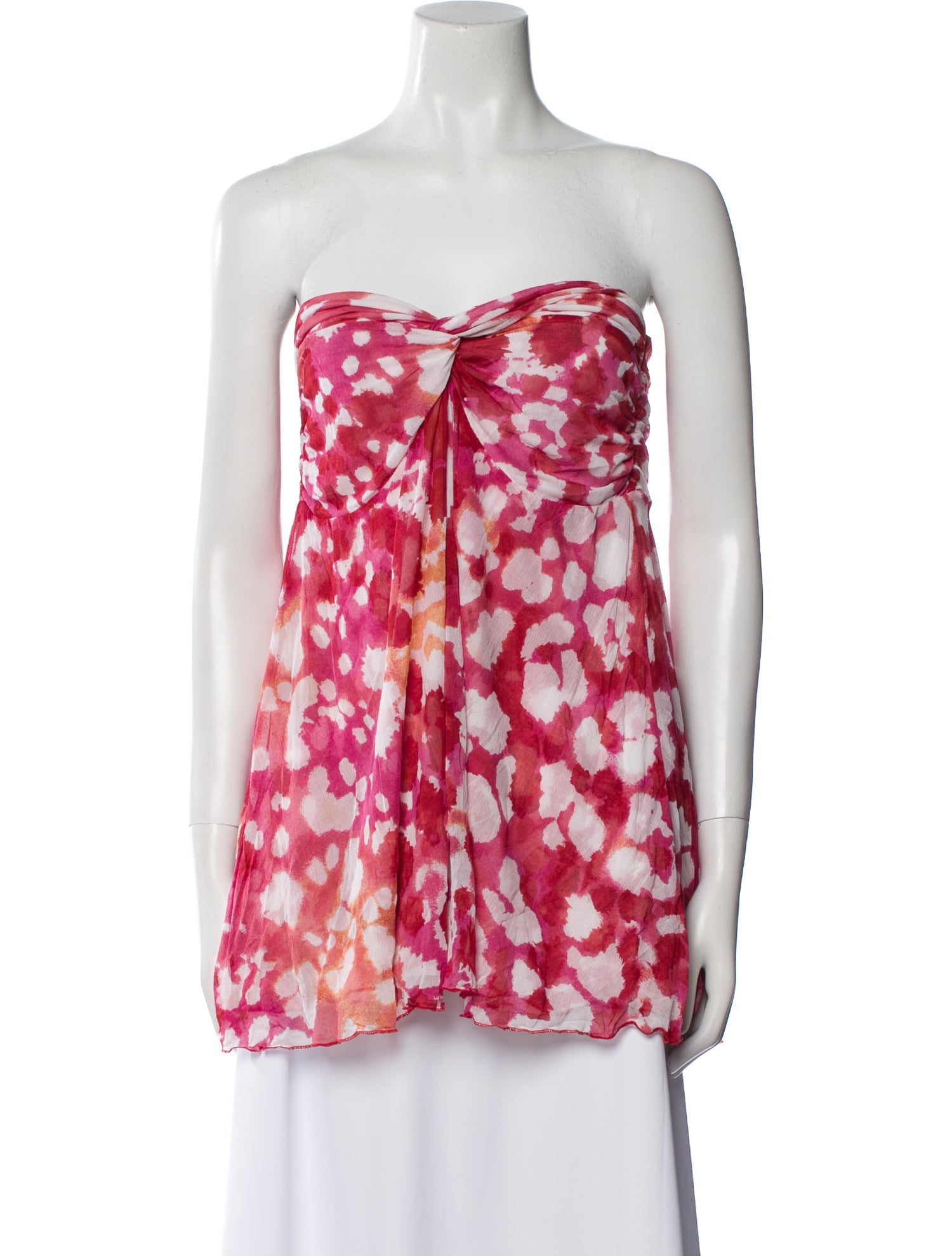 Diane von Furstenberg Silk Floral Print Tunic