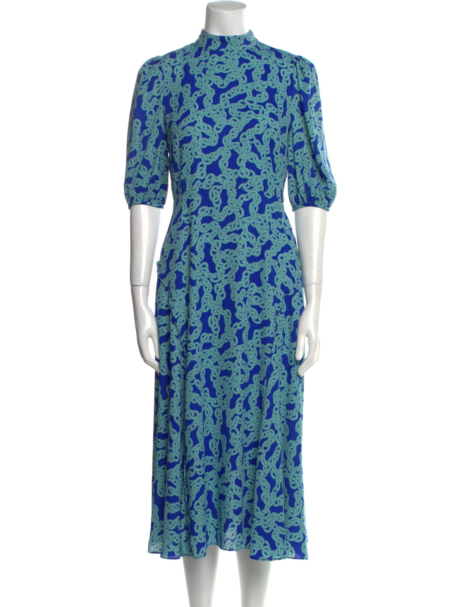 Diane von Furstenberg Floral Print Long Dress