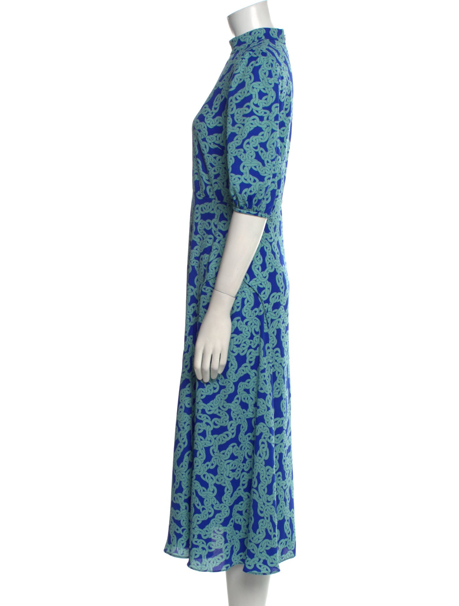 Diane von Furstenberg Floral Print Long Dress