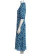 Diane von Furstenberg Floral Print Long Dress