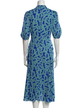 Diane von Furstenberg Floral Print Long Dress