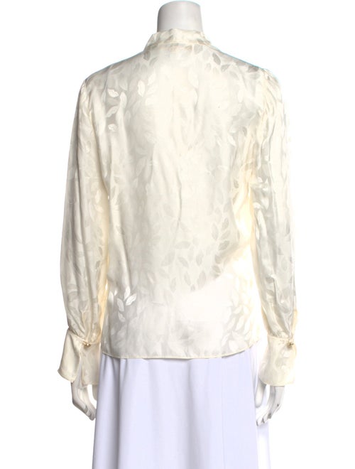 Diane von Furstenberg Printed Tie Neck Blouse