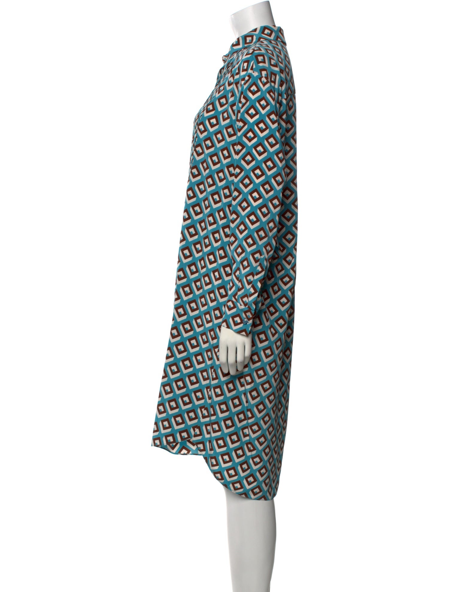 Diane von Furstenberg Printed Midi Length Dress