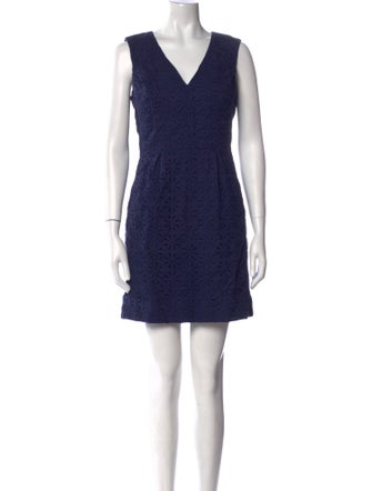 Diane von Furstenberg V-Neck Mini Dress