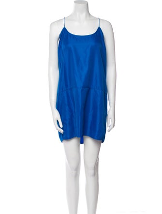 Diane von Furstenberg Scoop Neck Mini Dress