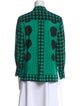 Diane von Furstenberg Silk Polka Dot Print Blouse