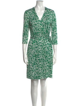Diane von Furstenberg Printed Knee-Length Dress