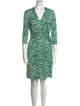 Diane von Furstenberg Printed Knee-Length Dress
