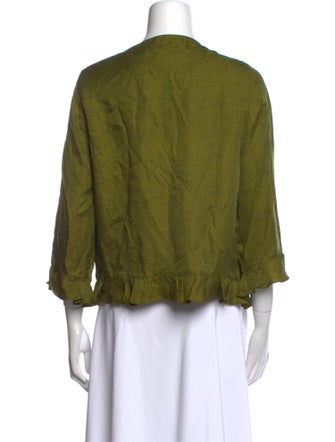 Diane von Furstenberg Silk Printed Crop Top