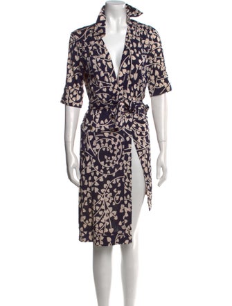 Diane von Furstenberg Silk Knee-Length Dress