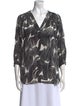 Diane von Furstenberg Silk Printed Blouse