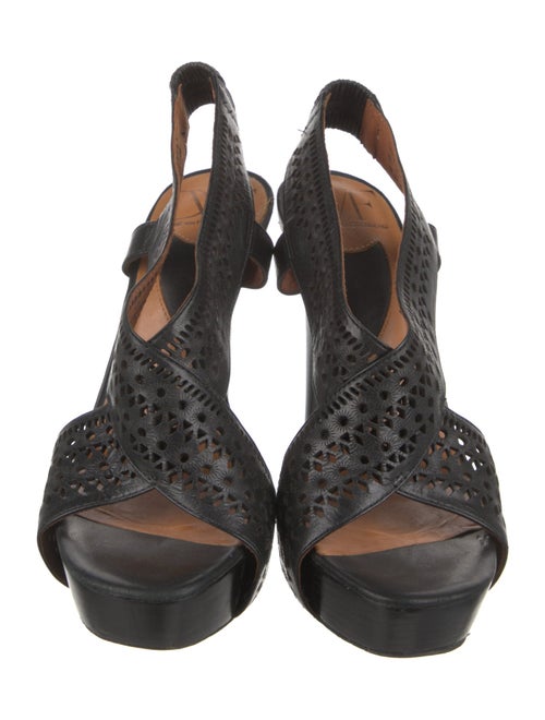 Diane von Furstenberg Leather Slingback Sandals