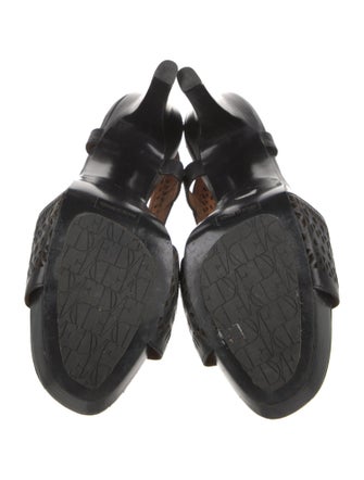 Diane von Furstenberg Leather Slingback Sandals