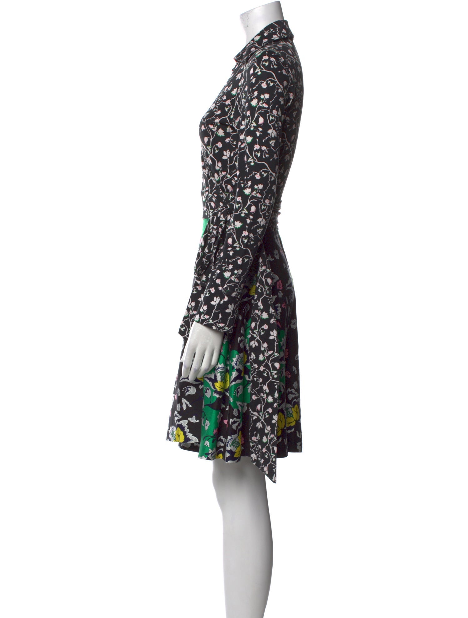 Diane von Furstenberg Floral Print Mini Dress