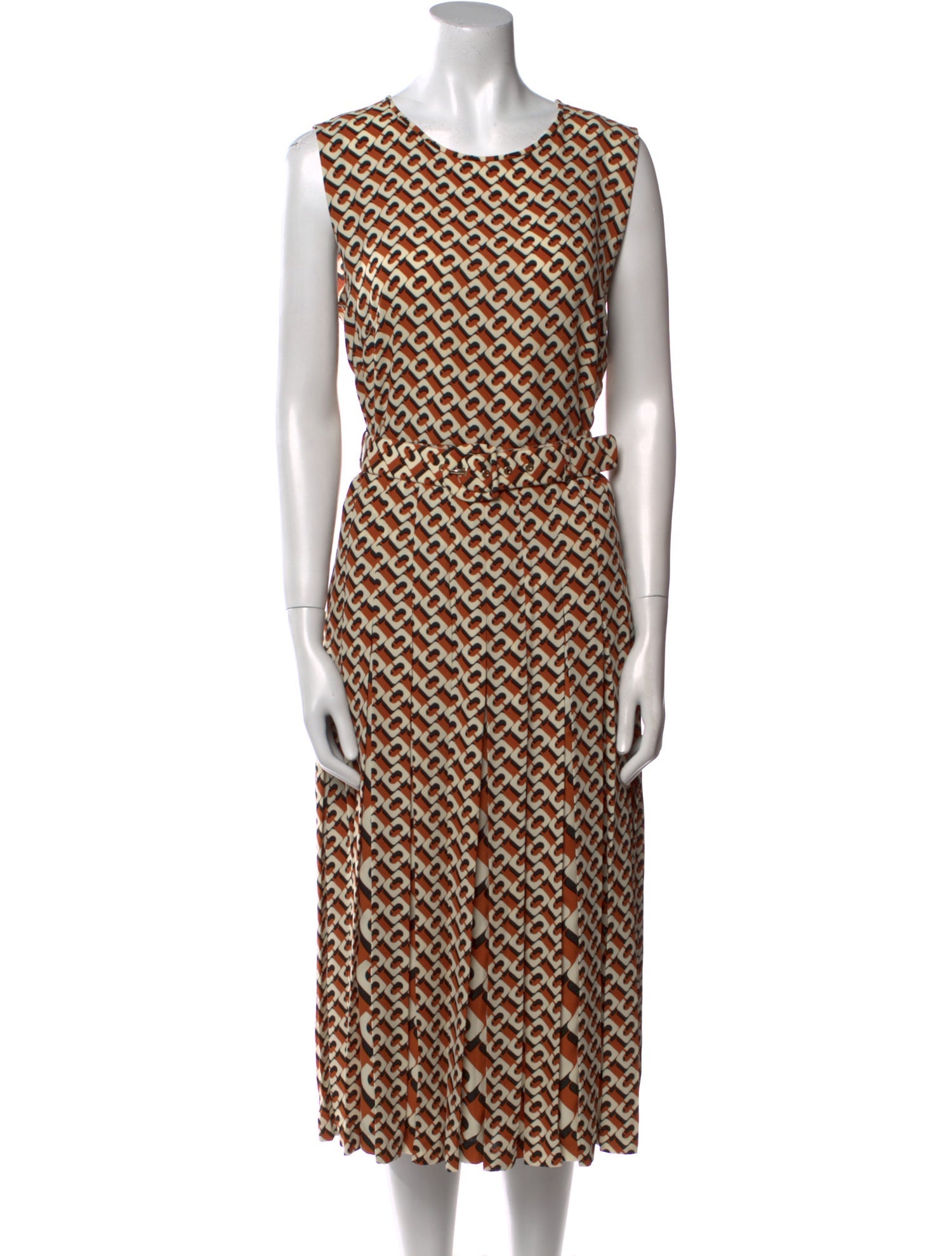 Diane von Furstenberg Printed Midi Length Dress