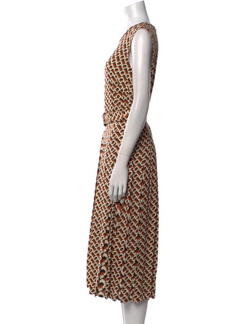 Diane von Furstenberg Printed Midi Length Dress