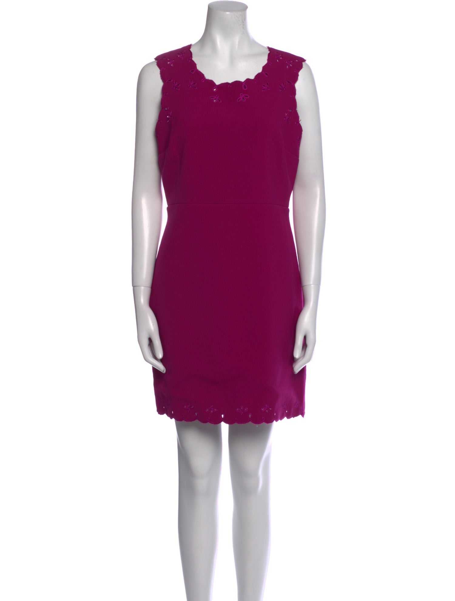 Diane von Furstenberg Scoop Neck Mini Dress