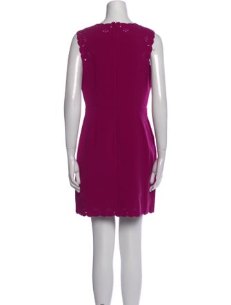 Diane von Furstenberg Scoop Neck Mini Dress