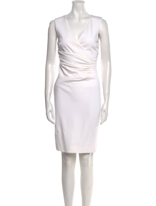 Diane von Furstenberg V-Neck Knee-Length Dress