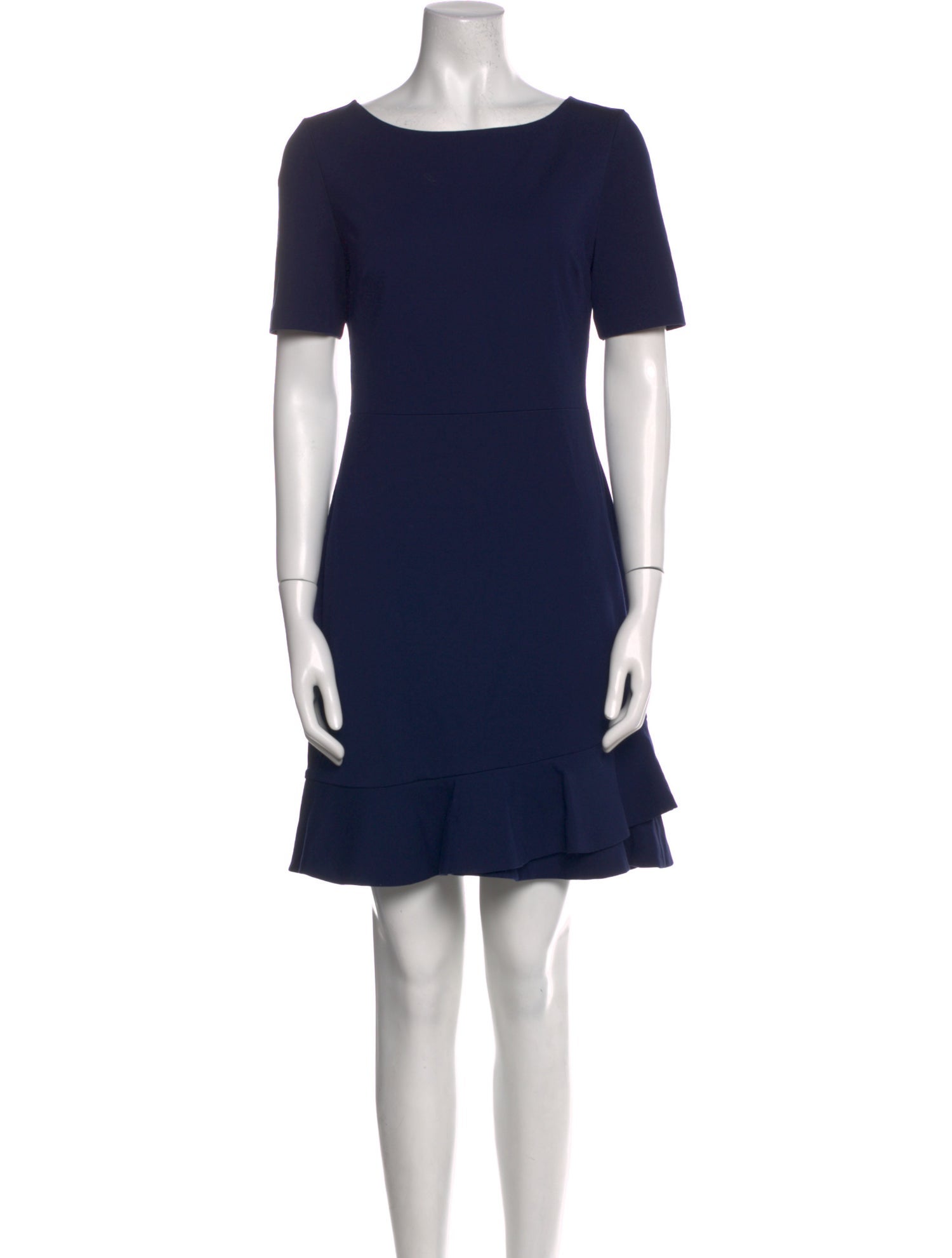 Diane von Furstenberg Bateau Neckline Mini Dress
