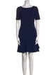 Diane von Furstenberg Bateau Neckline Mini Dress