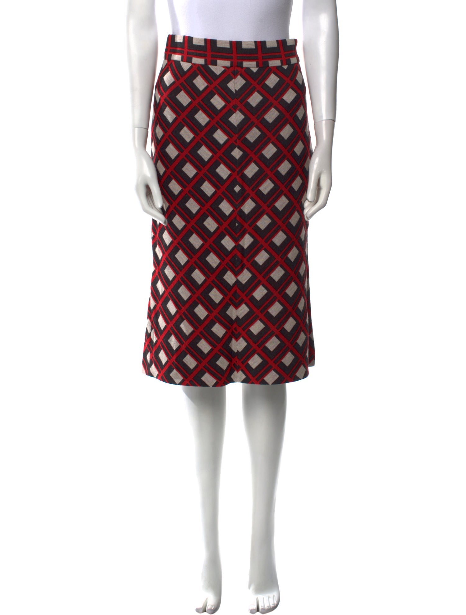 Diane von Furstenberg Printed Knee-Length Skirt