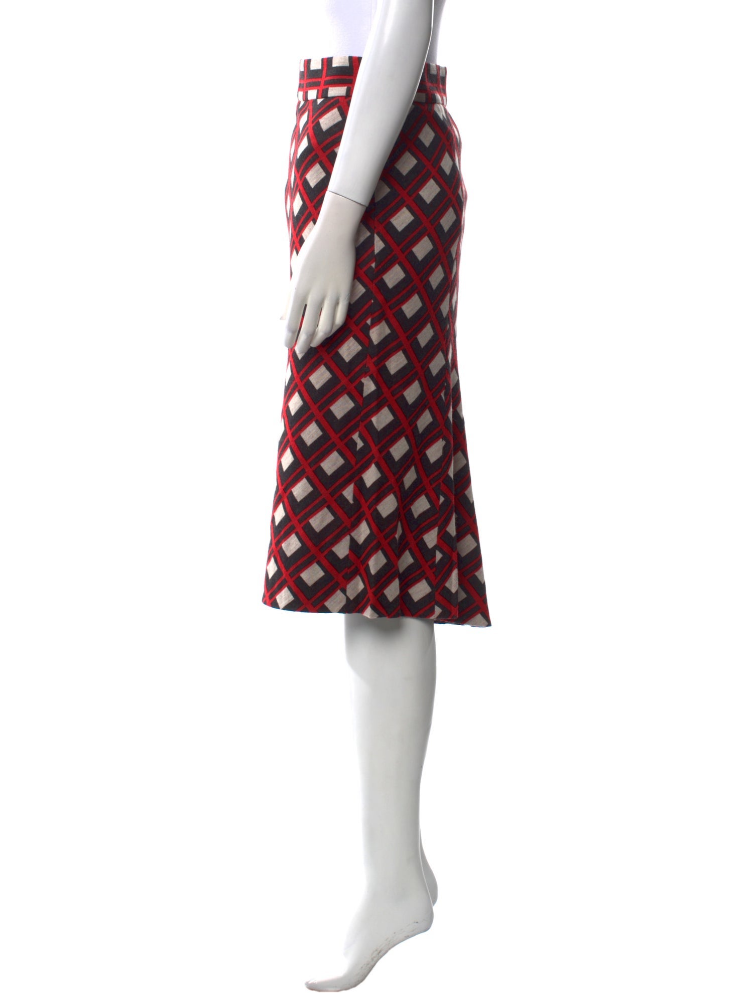 Diane von Furstenberg Printed Knee-Length Skirt