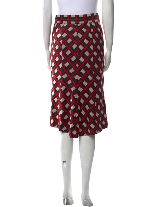 Diane von Furstenberg Printed Knee-Length Skirt