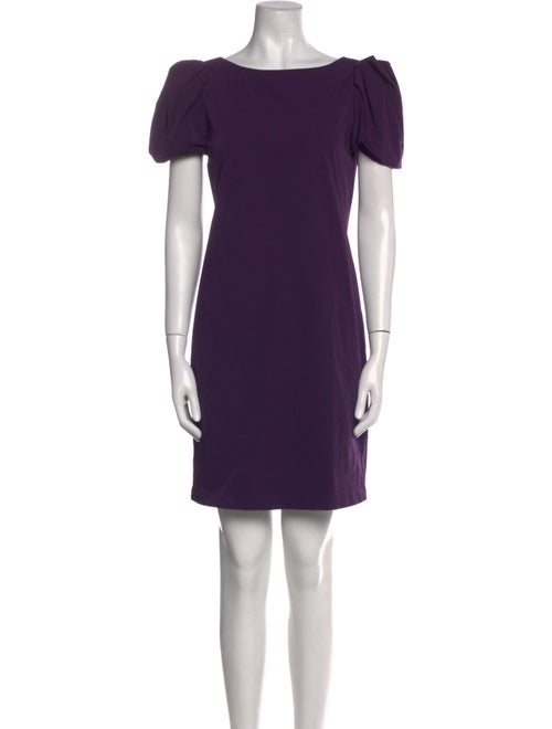 Diane von Furstenberg Bateau Neckline Mini Dress