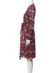 Diane von Furstenberg Floral Print Knee-Length Dress