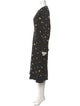 Diane von Furstenberg Polka Dot Print Midi Length Dress