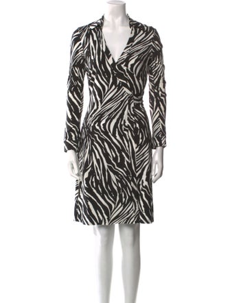Diane von Furstenberg Printed Knee-Length Dress