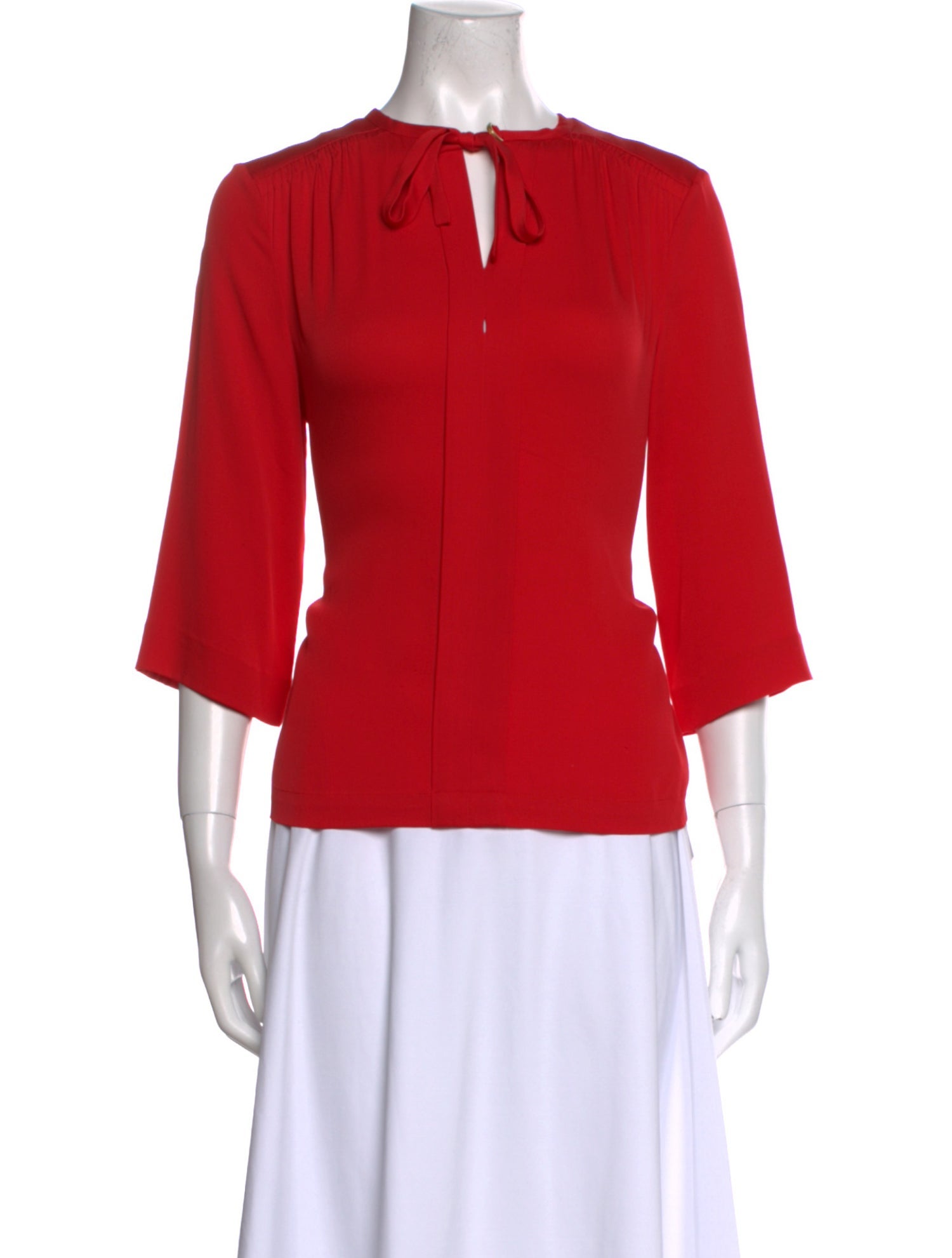 Diane von Furstenberg Silk Tie Neck Blouse