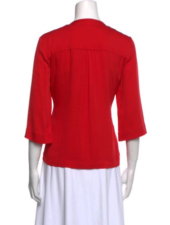 Diane von Furstenberg Silk Tie Neck Blouse