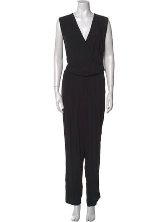 Diane von Furstenberg Plunge Neckline Jumpsuit