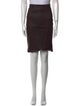 Diane von Furstenberg Leather Knee-Length Skirt