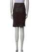 Diane von Furstenberg Leather Knee-Length Skirt
