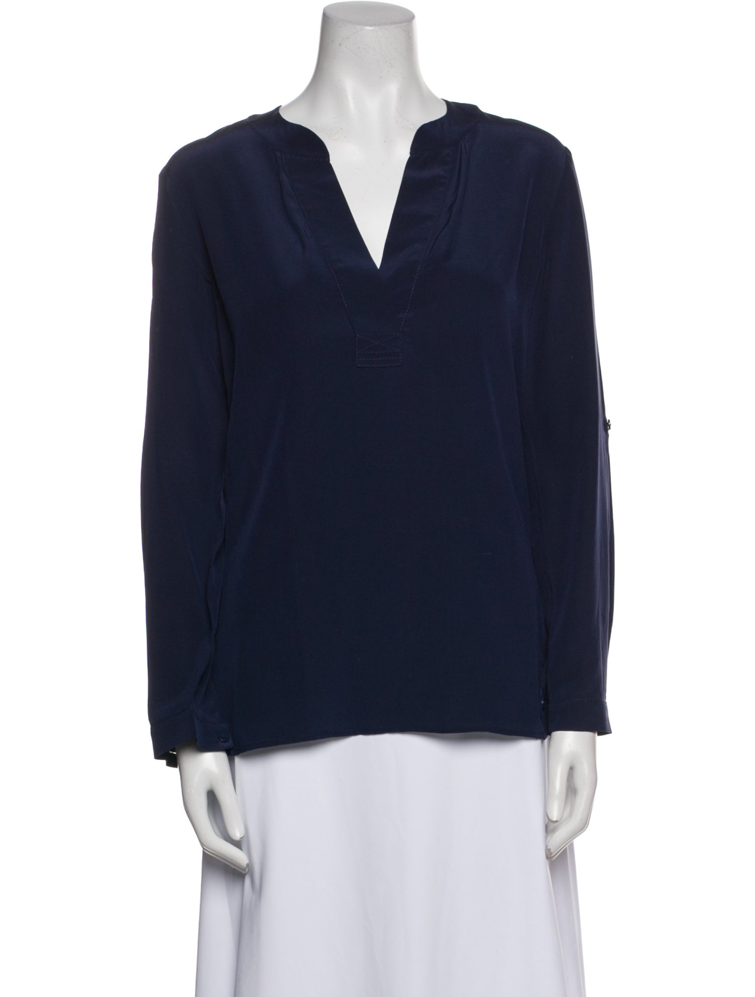 Diane von Furstenberg Silk V-Neck Blouse