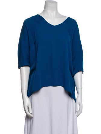 Diane von Furstenberg Silk V-Neck Blouse