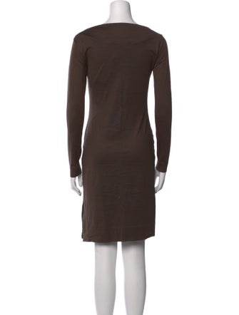 Diane von Furstenberg Bateau Neckline Mini Dress