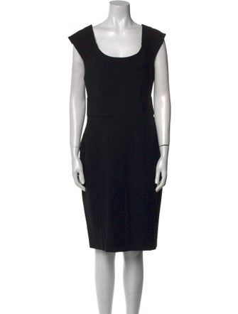 Diane von Furstenberg Scoop Neck Knee-Length Dress