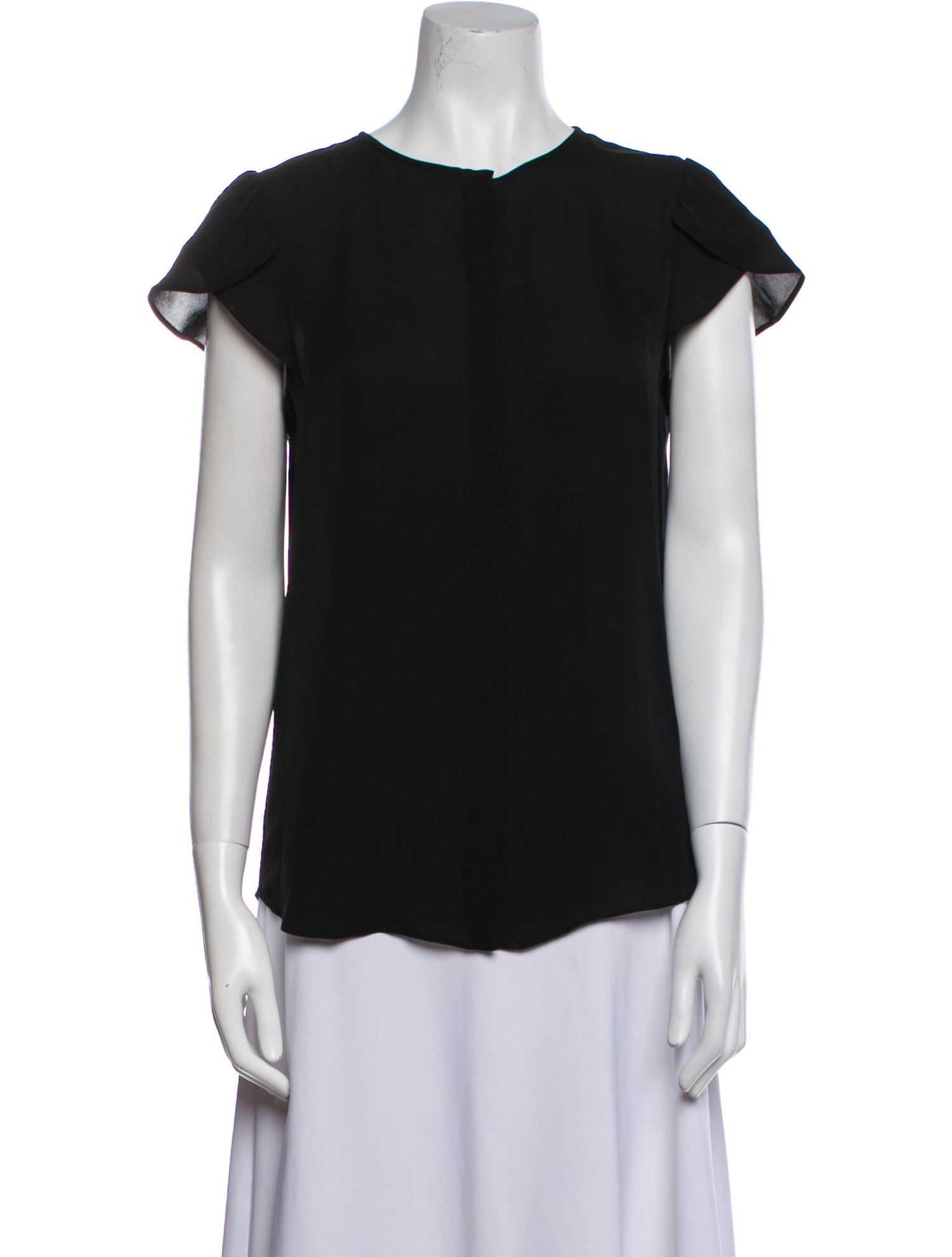 Diane von Furstenberg Silk Crew Neck Blouse