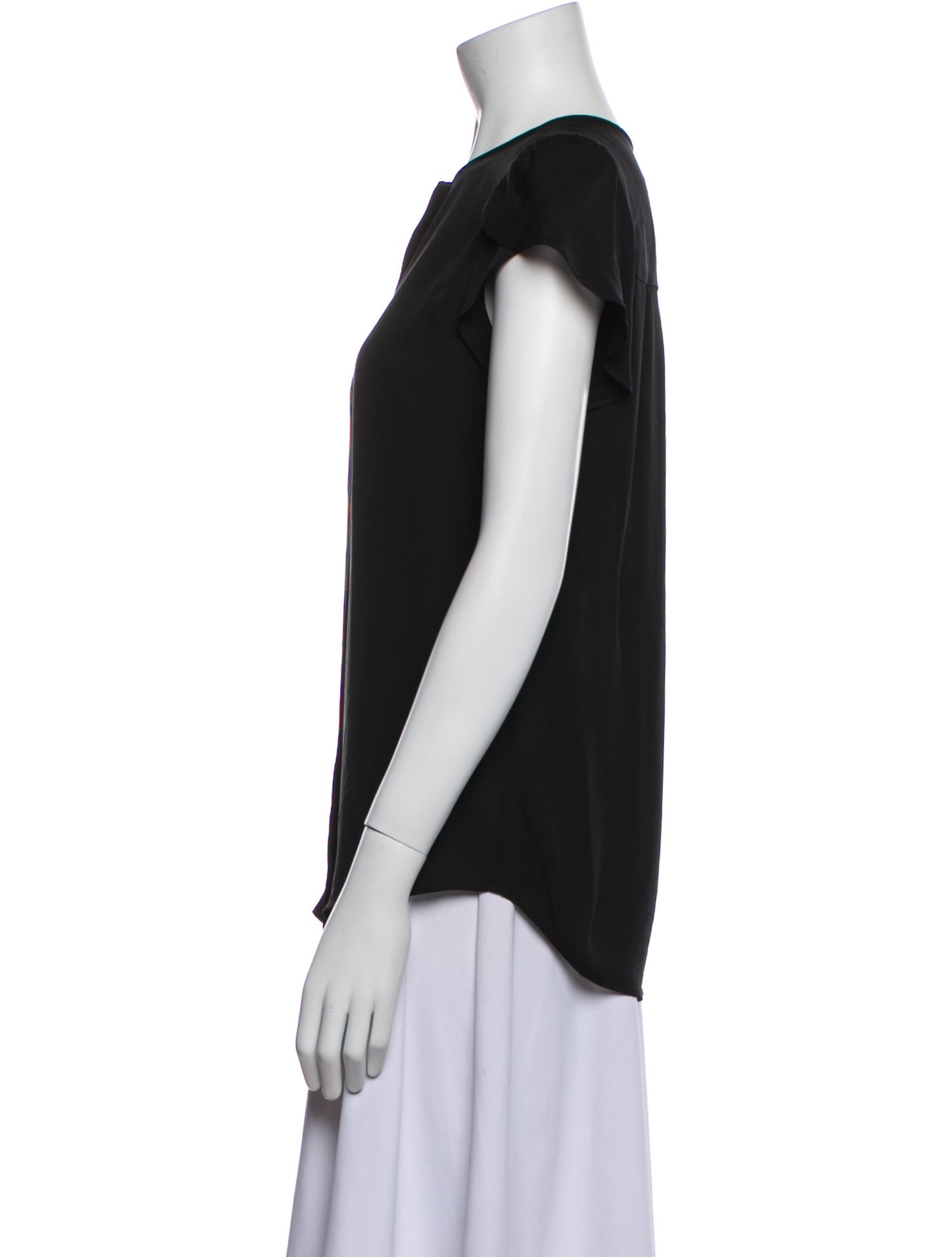 Diane von Furstenberg Silk Crew Neck Blouse