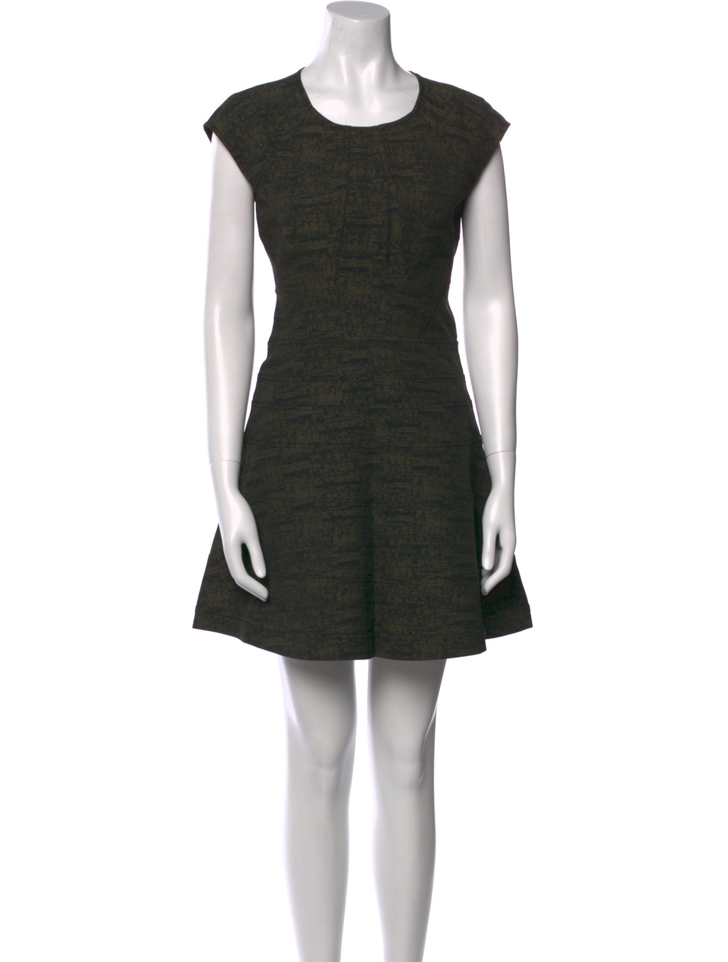 Diane von Furstenberg Scoop Neck Mini Dress