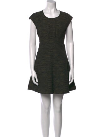 Diane von Furstenberg Scoop Neck Mini Dress