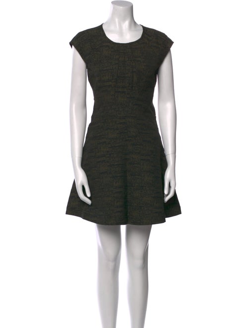 Diane von Furstenberg Scoop Neck Mini Dress