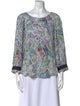Diane von Furstenberg Silk Printed Blouse