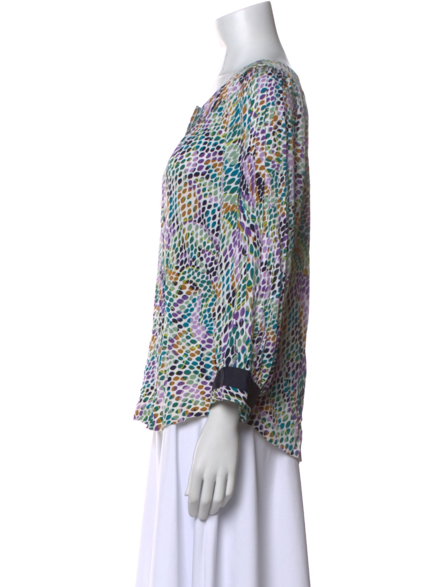 Diane von Furstenberg Silk Printed Blouse